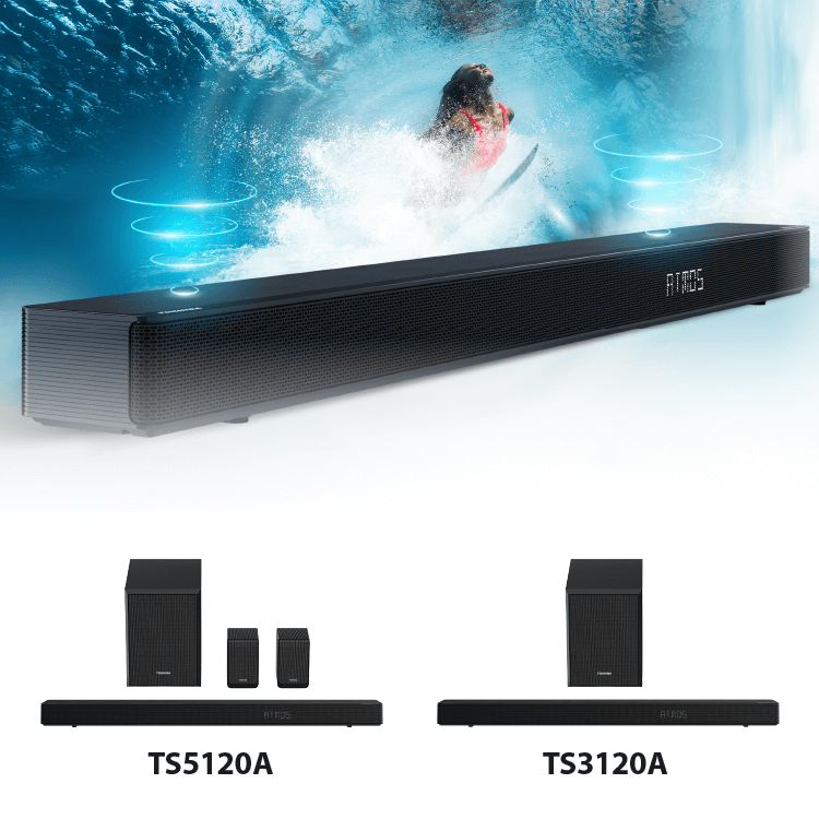 Toshiba TV представляет на российском рынке новинки –  саундбары Toshiba TS3120A и Toshiba TS5120A
